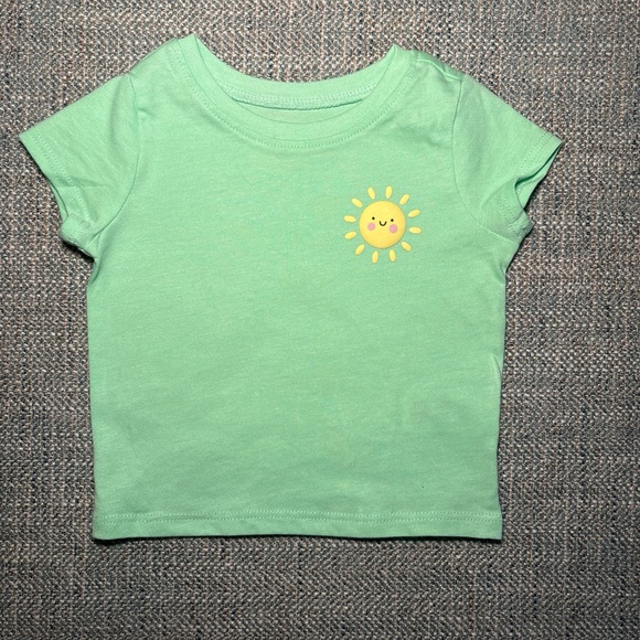 Gerber Pink Floral Onesie,Mint Green Garanimal Tshirt & Chic pea sleeper 0-3 M - Picture 6 of 8